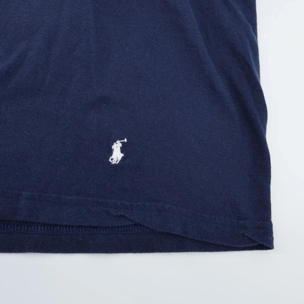 Polo Ralph Lauren Men Classic Fit V Neck Short Sleeve Navy Blue‎ T Shirt L